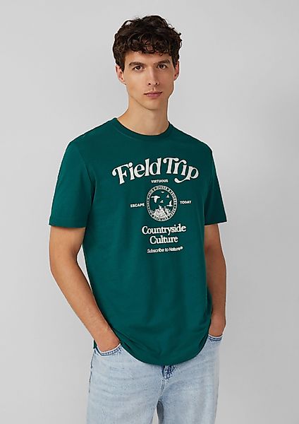 s.Oliver Kurzarmshirt Baumwoll-T-Shirt mit Frontprint günstig online kaufen