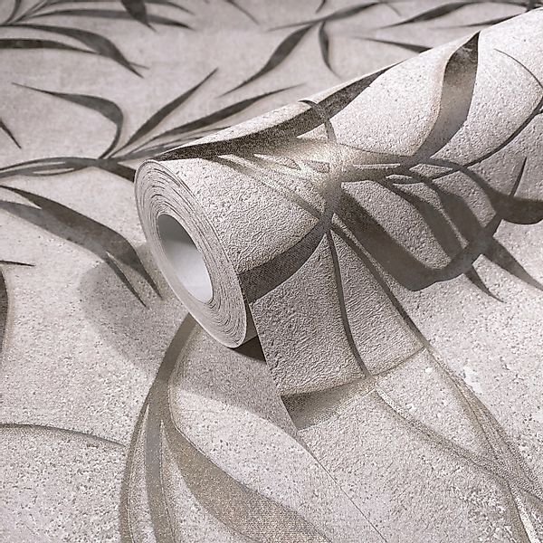 Marburg Vliestapete Fern, strukturiert, glänzend, moderne Tapete für Wohnzi günstig online kaufen