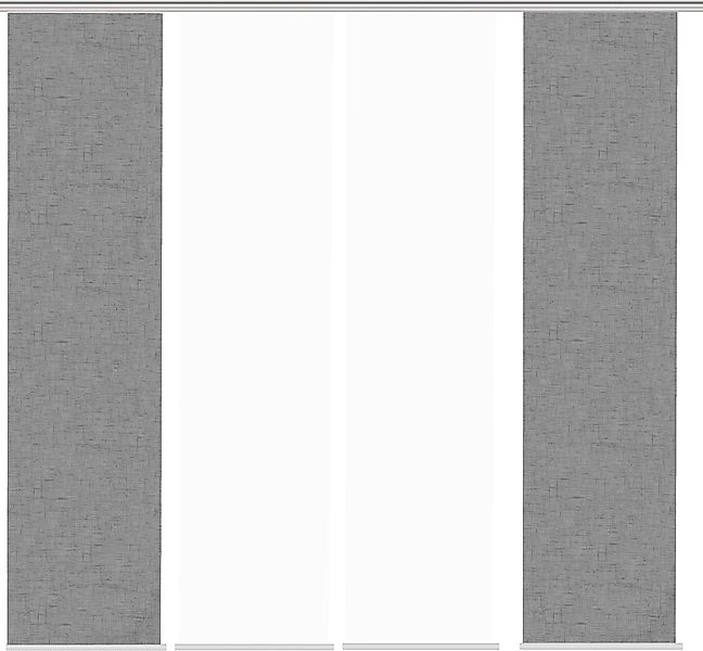 HOME WOHNIDEEN Schiebegardine "PIVE 4er SET" Paneelwagen 4 Stk. tlg. Schieb günstig online kaufen