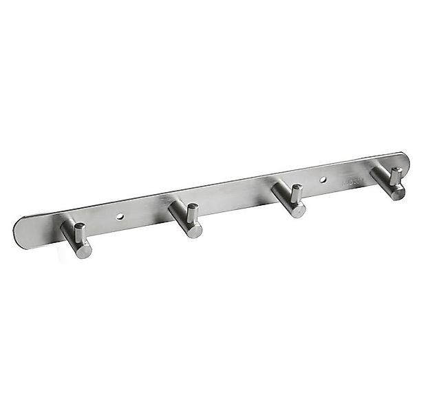 Melko Wandgarderobe Leiste Kleiderhaken 4 Wandhaken Edelstahl Garderobenlei günstig online kaufen