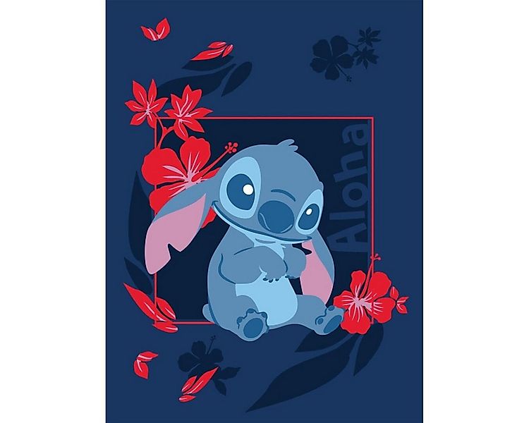 Wohndecke Stitch Flanel Blanket 110×150 cm weiche Wohndecke, Disney günstig online kaufen