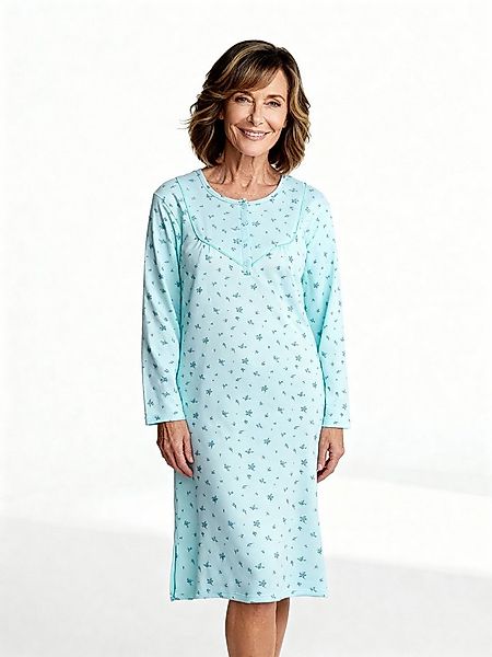 zeitlos Nachthemd Thermo Nachthemd - Zarten Blüten günstig online kaufen