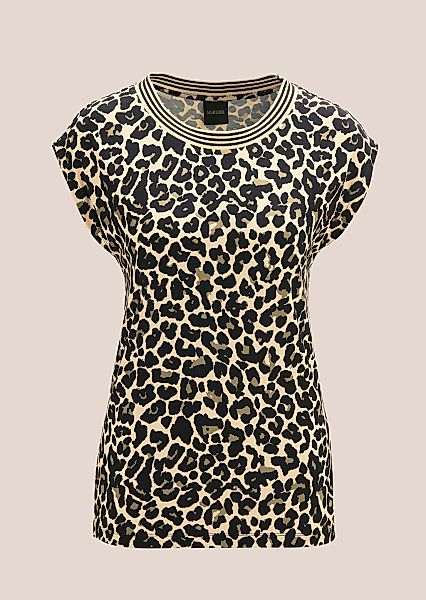 MADELEINE Kurzarmshirt "Leo-Shirt Modernes Blusenshirt mit U-Boot-Ausschnit günstig online kaufen