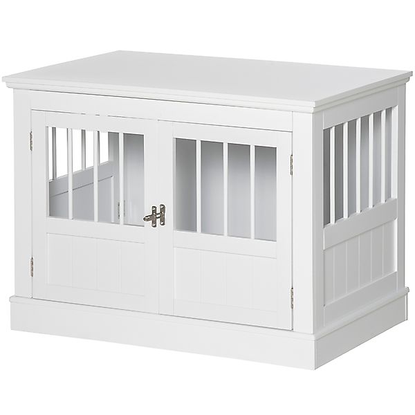PawHut Hundekäfig, Möbel mit 3 Türen Hundehütte Hundebox für Zuhause Indoor günstig online kaufen