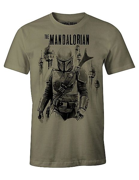 Star Wars T-Shirt The Mandalorian Olivgrün günstig online kaufen