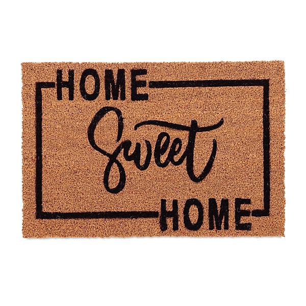 relaxdays Fußmatte Kokos Fußmatte Home Sweet günstig online kaufen