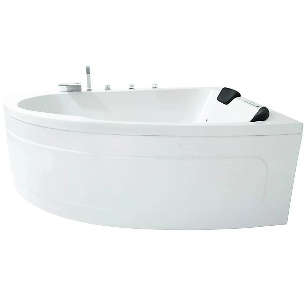 Basera® Indoor Eck-Whirlpool Badewanne Guam Rechts 2 Personen Classic 180 x günstig online kaufen