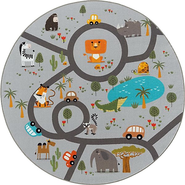 the carpet Teppich »Happy Life«, rund, 4 mm Höhe, Life Kinderzimmer Teppich günstig online kaufen