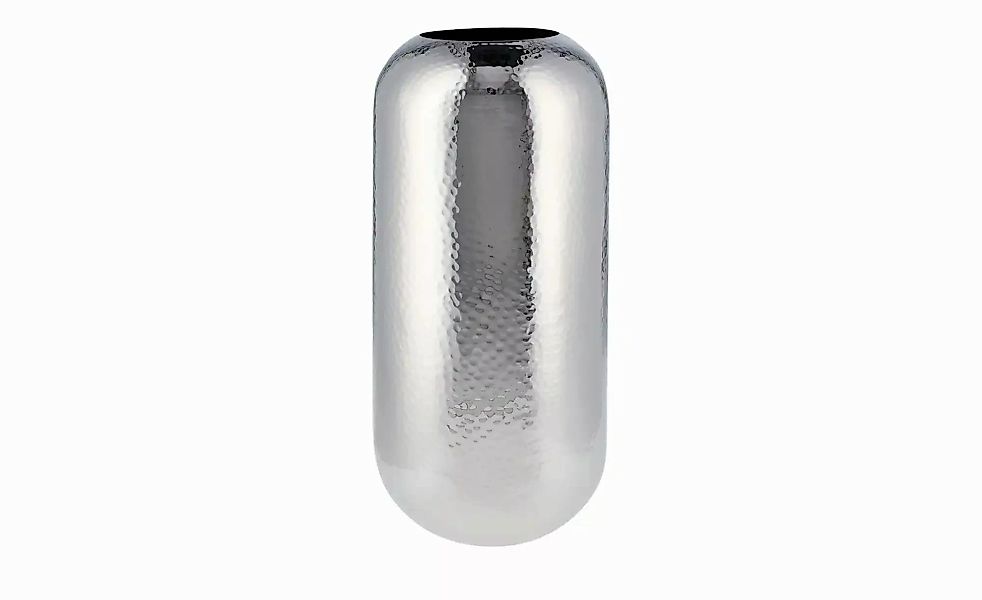 Vase ¦ silber ¦ Stahl ¦ Maße (cm): H: 40  Ø: 20 Accessoires > Vasen - Höffn günstig online kaufen