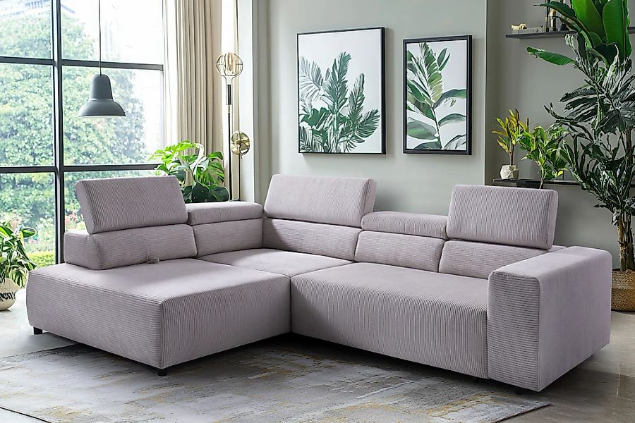 exxpo - sofa fashion Ecksofa "VITTORIO mit Komfortfunktionen, bequem und mo günstig online kaufen