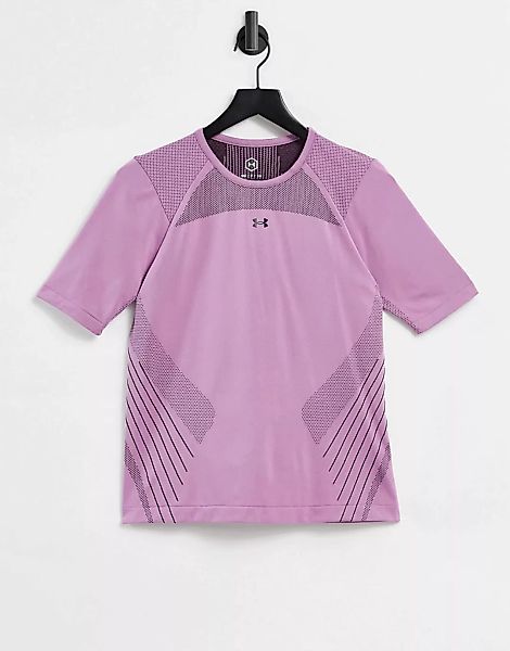 Under Armour – Training Rush – Nahtloses T-Shirt in Rosa günstig online kaufen