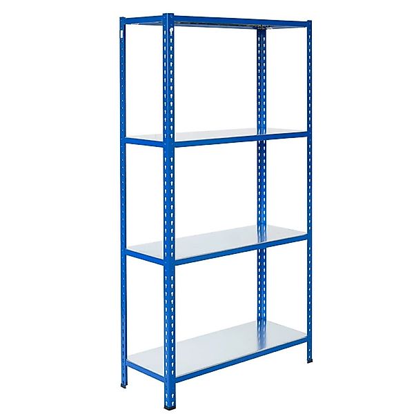 Ar Shelving Steckregal Blau & Verzinkt 250 x 100 x 40 cm 4 Böden 180 kg günstig online kaufen