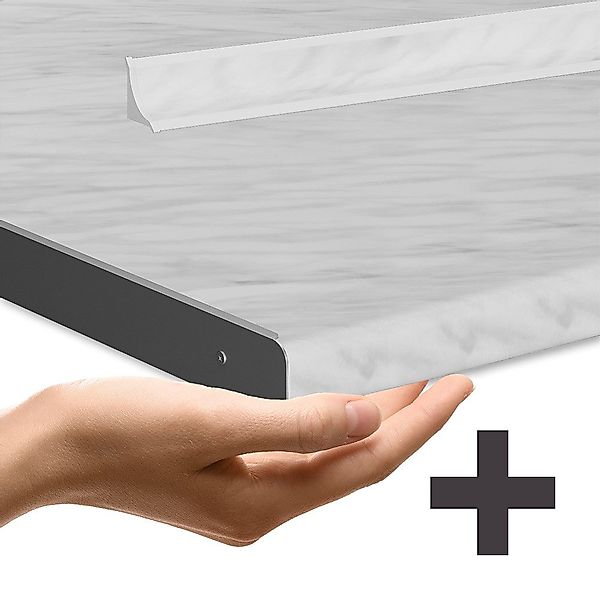 Vicco Küchenzeile R-Line, Schwarz Beton/Anthrazit, 140 günstig online kaufen