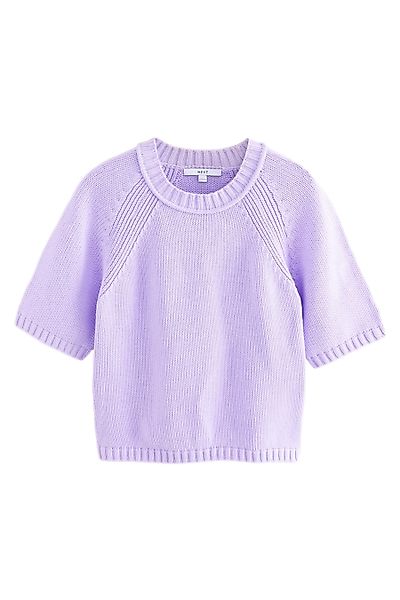 Next T-Shirt Kurzärmeliges Strickoberteil aus 100 % günstig online kaufen