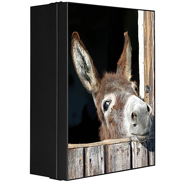 Banjado XXL Medizinschrank Abschliessbar 35x46x15cm Arzneischrank Anthrazit günstig online kaufen