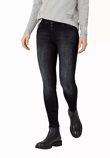 TIMEZONE Damen Jeans TIGHT ALEENATZTZ - Tight Fit - Grau - Gotham Blue Wash günstig online kaufen