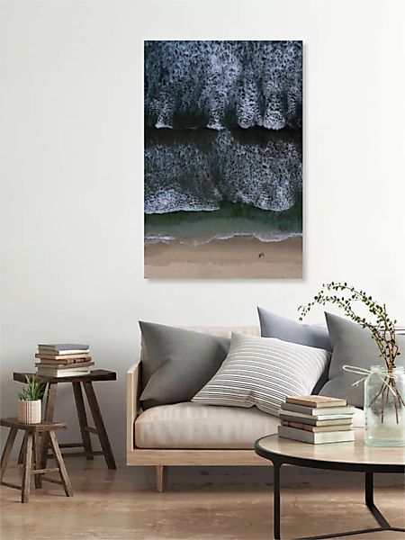 Poster / Leinwandbild - The Walk On a Calm Beach günstig online kaufen