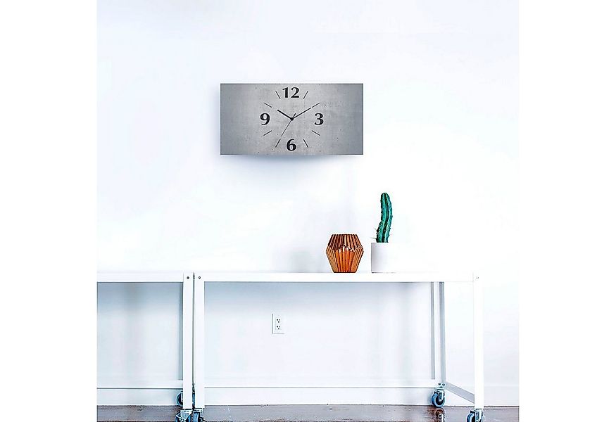 Artland Wanduhr Grauer Beton (wahlweise mit Quarz- oder Funkuhrwerk, lautlo günstig online kaufen