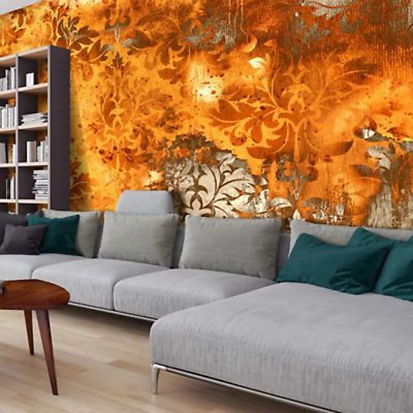 artgeist Fototapete Flames of the Past grau/orange Gr. 500 x 280 günstig online kaufen