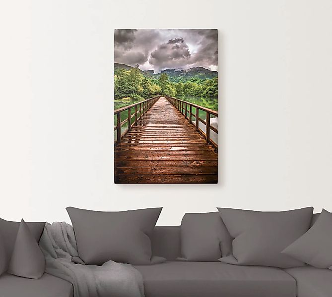 Artland Wandbild »Weg in die Endlosigkeit«, Berge, (1 St.), als Leinwandbil günstig online kaufen