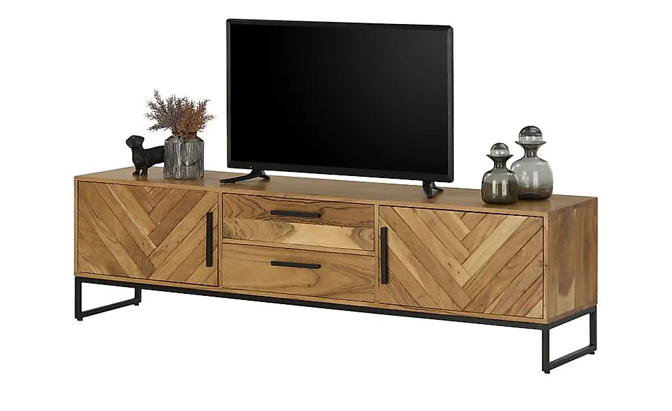 TV-Board aus Massivholz Calatria ¦ holzfarben ¦ Maße (cm): B: 180 H: 50 T: günstig online kaufen