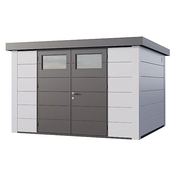 Gerätehaus Classico 3330 mit Weiße Ecken 328 cm x 298 cm Weiß günstig online kaufen