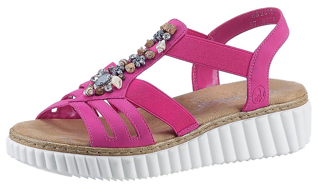Rieker Plateausandale, Sommerschuh, Sandalette, Plateauabsatz, mit günstig online kaufen