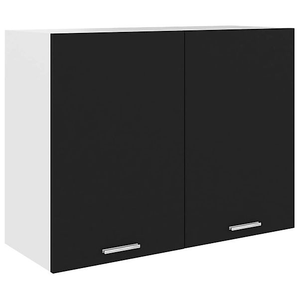 Hängeschrank Schwarz 80x31x60 Cm Spanplatte günstig online kaufen