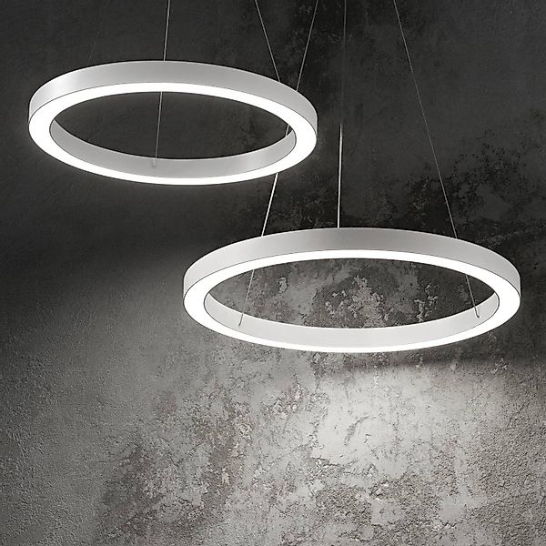 Ideal Lux LED-Hängeleuchte Oracle, Ø 70 cm, weiß, 3.000 K günstig online kaufen