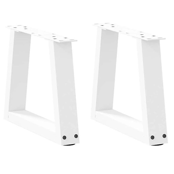 vidaXL Couchtischbeine V-Form 2 Stk Weiß 40x30-31,3 cm Stahl 4012525 günstig online kaufen