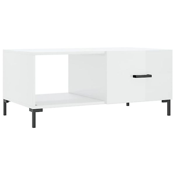 vidaXL Couchtisch Hochglanz-Weiß 90x50x40 cm Holzwerkstoff 829214 günstig online kaufen