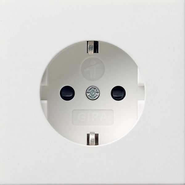 Gira Steckdoseneinsatz mit erhöhtem Berührungsschutz Fläche Reinweiß günstig online kaufen