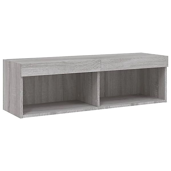 vidaXL TV-Schrank mit LED-Leuchten Grau Sonoma 100x30x30 cm 837165 günstig online kaufen