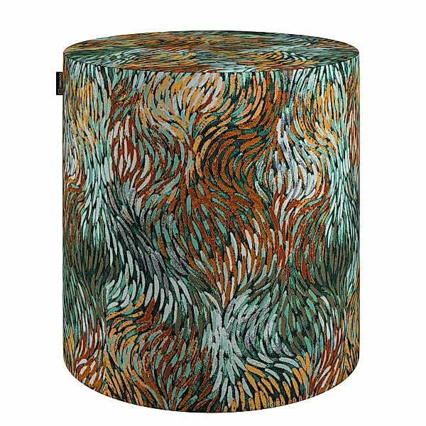 Pouf Barrel, grün- orange, ø40 cm x 40 cm, Intenso Premium (144-31) günstig online kaufen