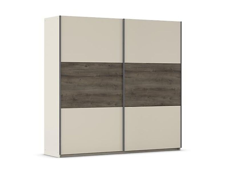 Schwebetürenschrank 2-türig ca. 218 cm breit  Champagner / Atlantic Oak Dun günstig online kaufen