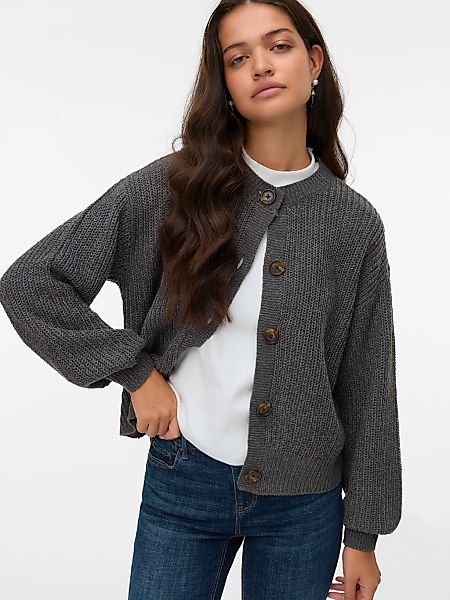 Vero Moda Strickjacke "VMLEA LS O-NECK CARDIGAN NOOS" günstig online kaufen