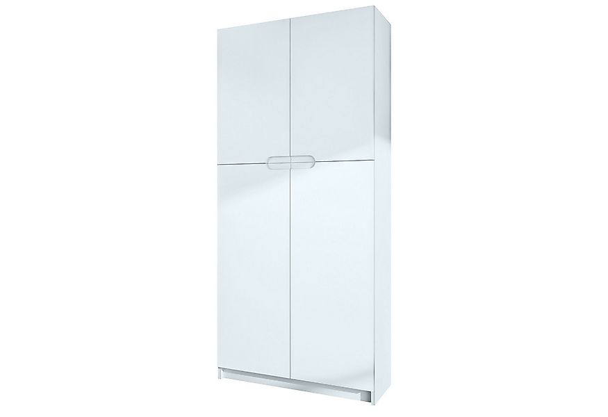 Vladon Aktenschrank Logan (Aktenschrank, mit 5 Fächern und 4 Türen) Weiß ma günstig online kaufen