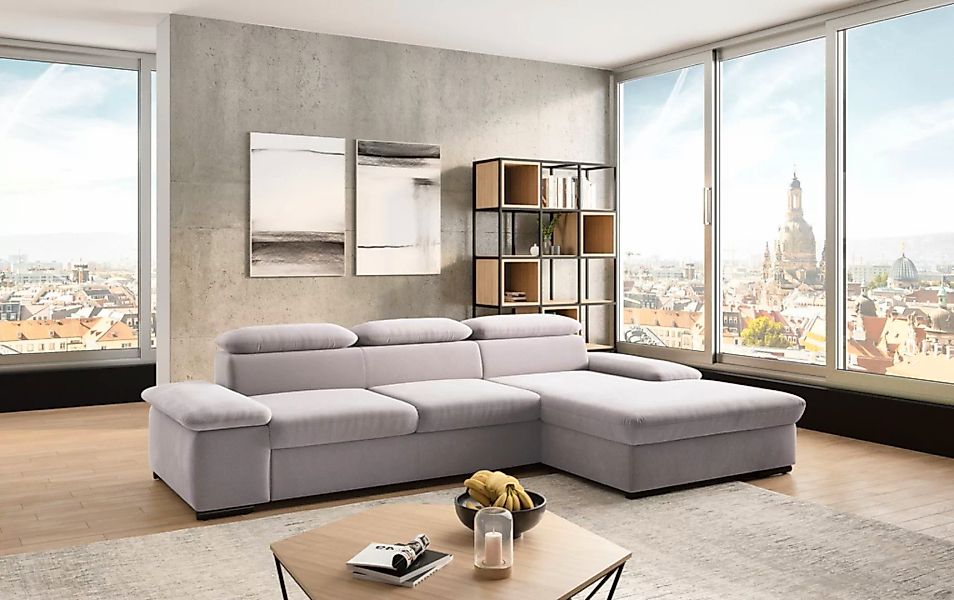 sit&more Ecksofa »Alcudia L-Form«, wahlweise mit Bettfunktion günstig online kaufen