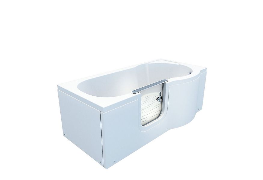 AcquaVapore Badewanne Seniorenwanne mit Tür S12-L-ALL Badewanne 170x85cm, ( günstig online kaufen