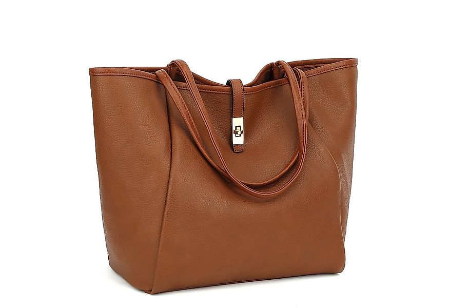 TAN.TOMI Schultertasche Damen Umhängetasche PU Leder Tote Shopper Bag Reise günstig online kaufen