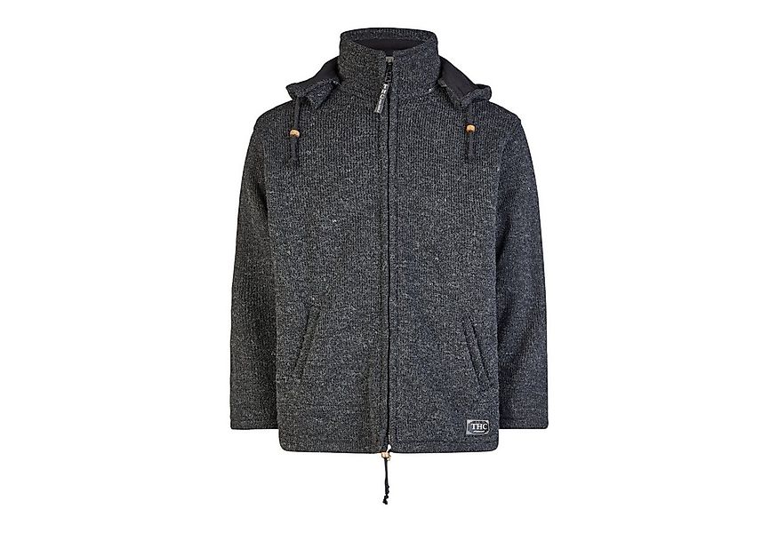 THC Natural Line Kapuzenstrickjacke THC Schafwollstrickjacke Baumwollfutter günstig online kaufen