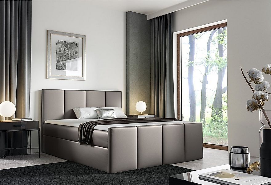 Fun Möbel Boxbett Schlafzimmerbett SVERRE Überlänge in Kunstleder Madryt (i günstig online kaufen