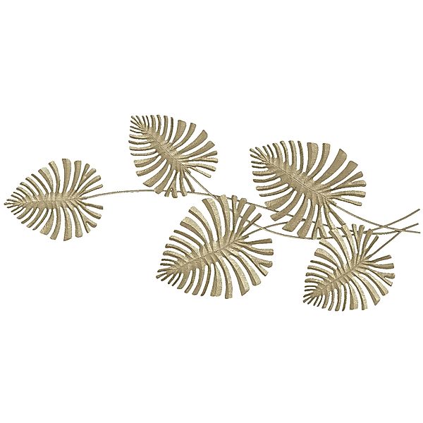 HOMCOM Wanddeko Wandbild Monstera-Wanddekoration Metallbild Wandskulptur mi günstig online kaufen