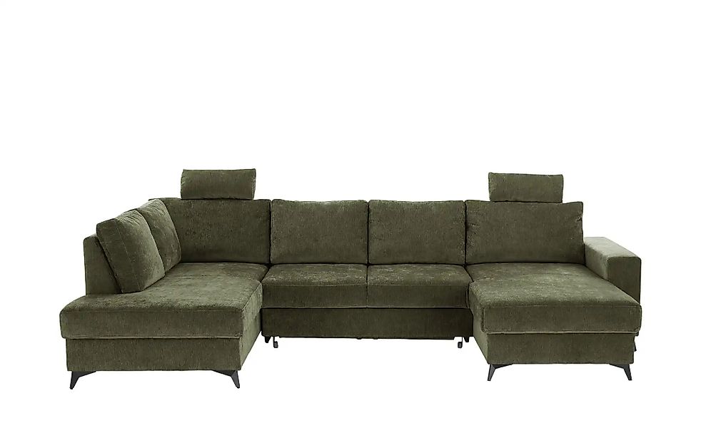 uno Wohnlandschaft mit Schlaffunktion Salamanca ¦ grün ¦ Maße (cm): B: 328 günstig online kaufen