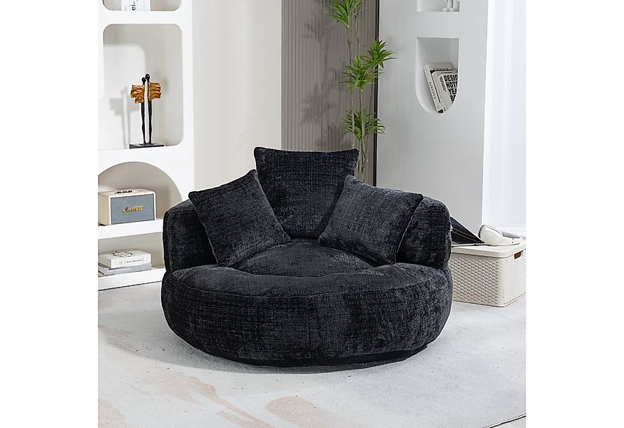 OKWISH Sofa Lazy Sofa,mit hohem Rücken und 3 Kissen, Lazy Sofa mit hohem Rü günstig online kaufen