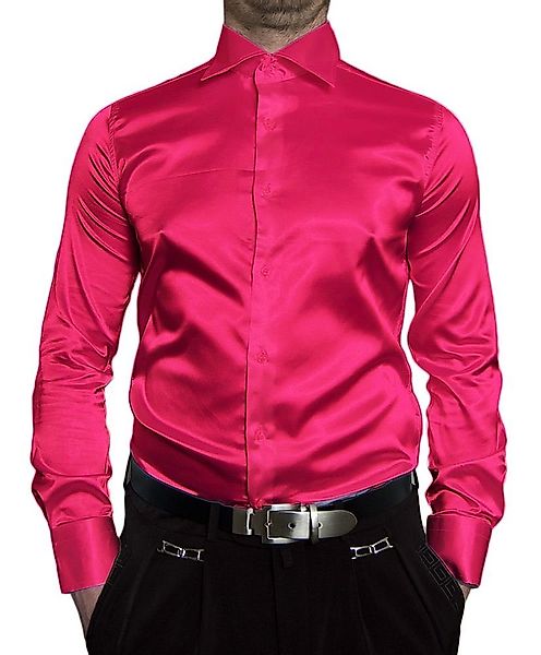 Renzo Businesshemd Herren Hemd Glanz Satin günstig online kaufen