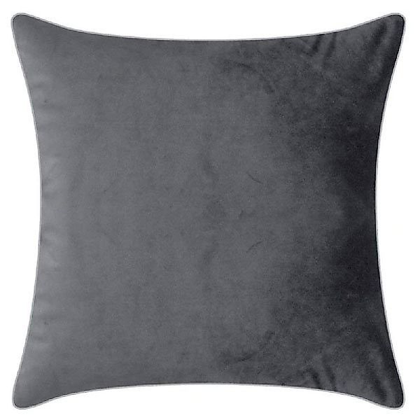 PAD Kissenhülle Kissenhülle Samt Elegance Grey günstig online kaufen