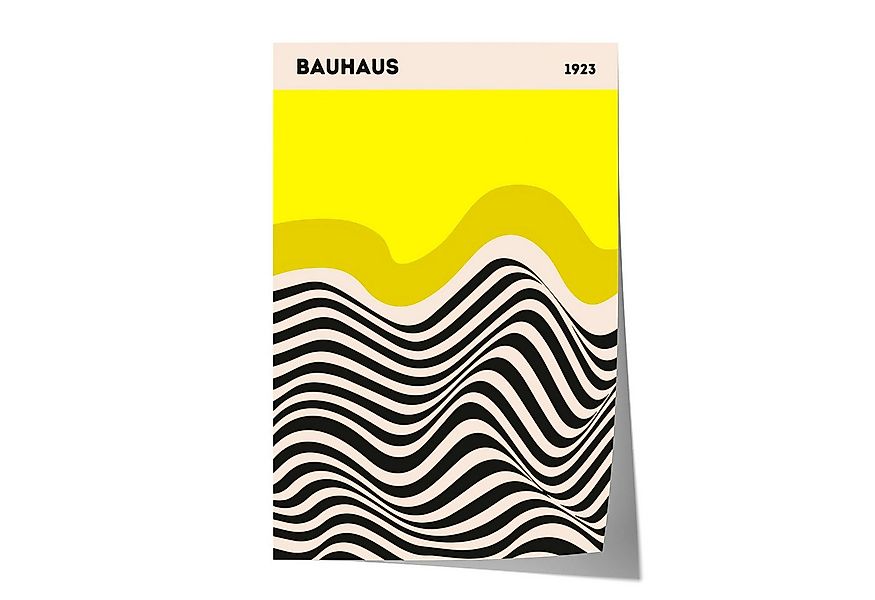 JUSTGOODMOOD Poster Bauhaus Ausstellung Poster I Geschenkidee I Bauhaus Des günstig online kaufen