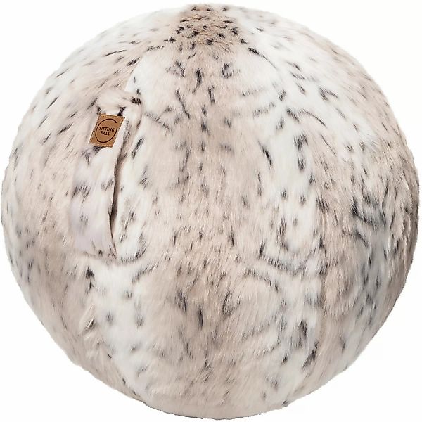 Sitting Ball Hocker Skins Schneeluchs 150 l Weiß Fellimitat-Muster günstig online kaufen