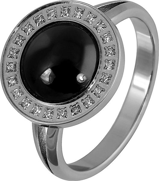 Amello Fingerring Amello Edelstahl Keramik Ring Größe 58 (Fingerring), Dame günstig online kaufen